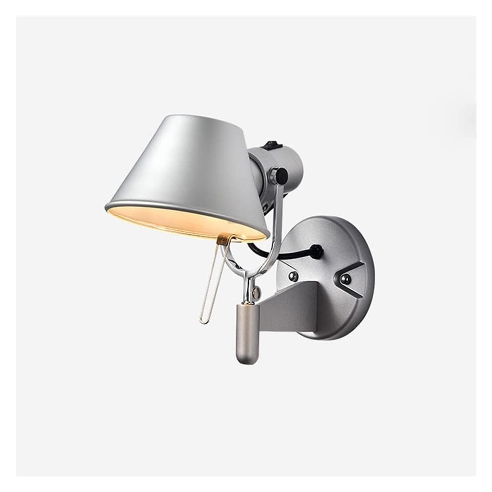 VGTLAKEX Wall Light Wall Sconce Adjustable Bedside Hardwired Lamp Industrial Mount Reading Lighting E27 Headboard for Bedroom Living