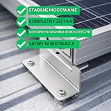 Uchwyt Z do panelu słonecznego, 4 sztuki, z aluminium, w zestawie śruby mocujące, uchwyt kątowy Z do modułu solarnego, uchwyt montażowy do przyczep kempingowych, transporterów, łodzi, mocowania dachu