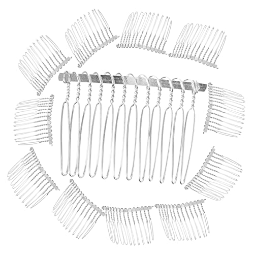 LRXIYODE 20個 メタル製ヘアコーム 結婚式用ヘ向けヘア ヘッドドレス ルシーン対応