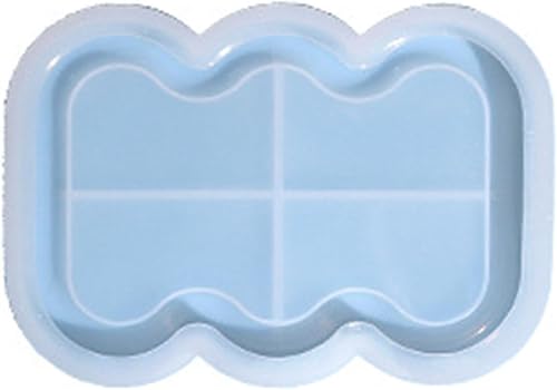 Miniatura 9 de Molde de bandeja de almacenamiento, lindo molde de nube con forma de flor de corazón, molde de fundición de resina, molde de herramientas de arte de