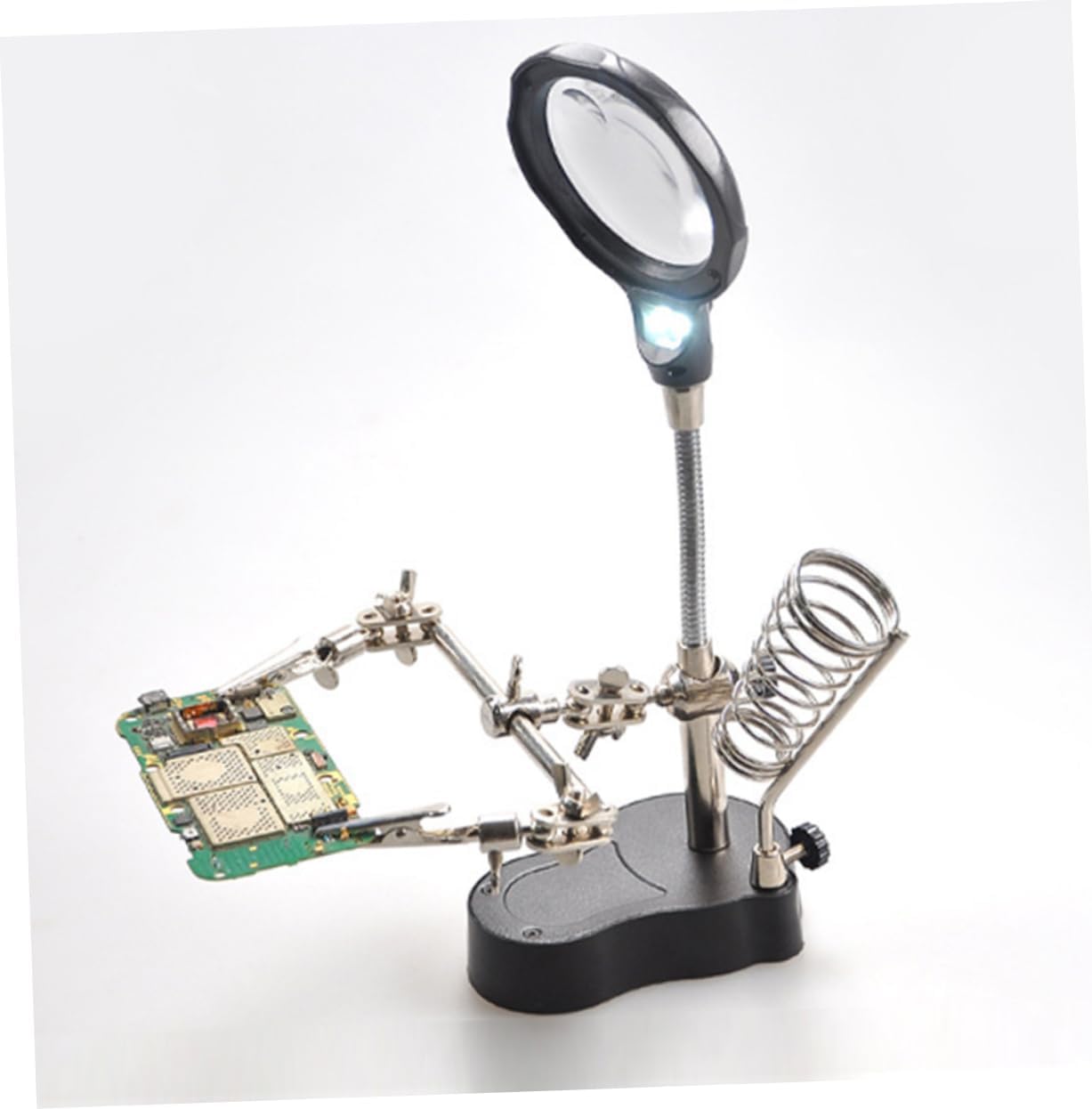 Clip Magnifying Mirror Led Magnifying Lamp Watch Repair Tool Phone Repair Magnifier