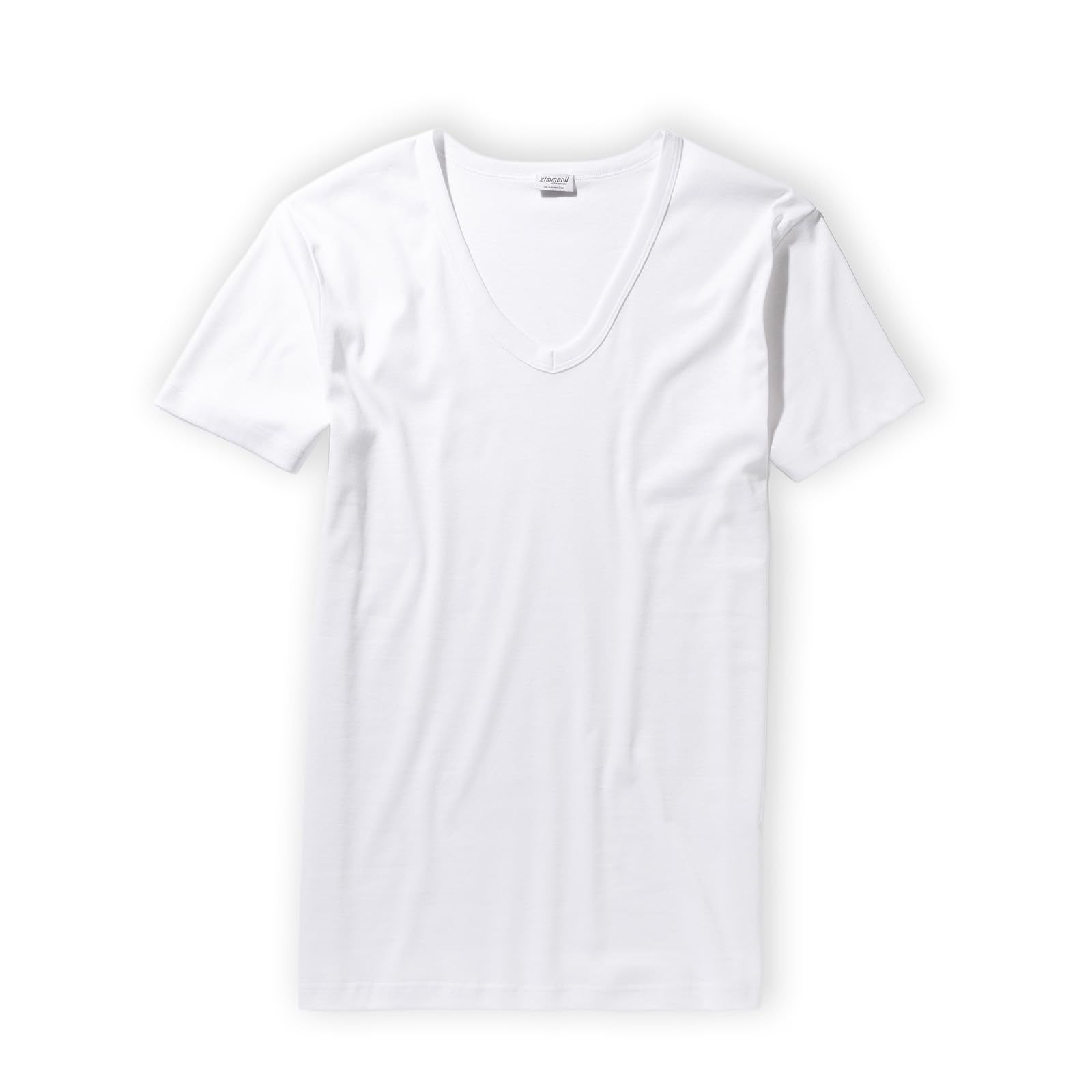 Zimmerli T-Shirt Short Sleeve v-Neck Business Class White M
