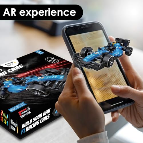 Image of Hurricane F1 Race Car Building Block Toy Set for 7+ (458 Pcs)