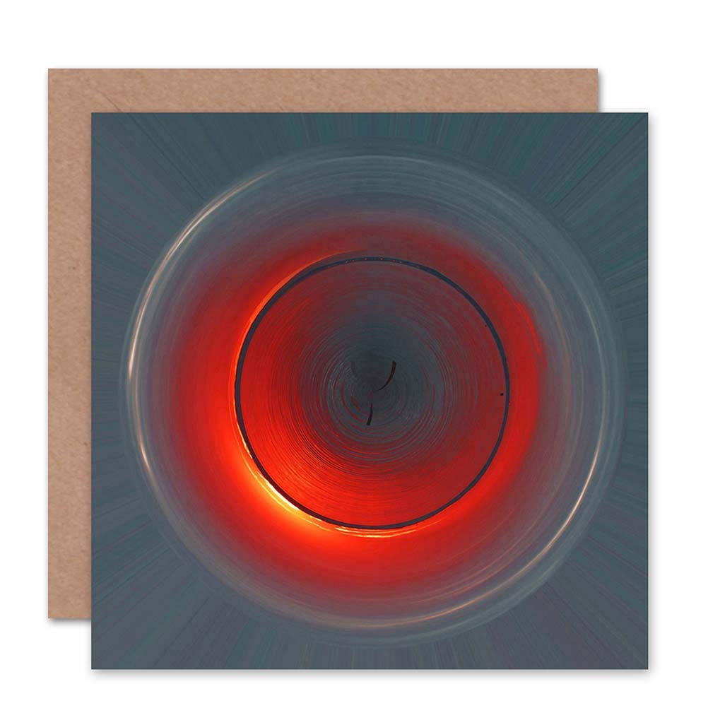 Wee Blue Coo CARD GREETING ABSTRACT ART DESIGN CONCENTRIC SUNRISE GIFT