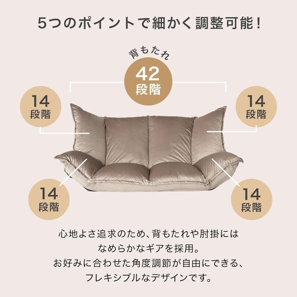 Apaeoflロウヤ ソファ ソファベッド フロアソファ コンパクト ローソファ こたつ用 ソファー 2人掛け 1人暮らし おしゃれ