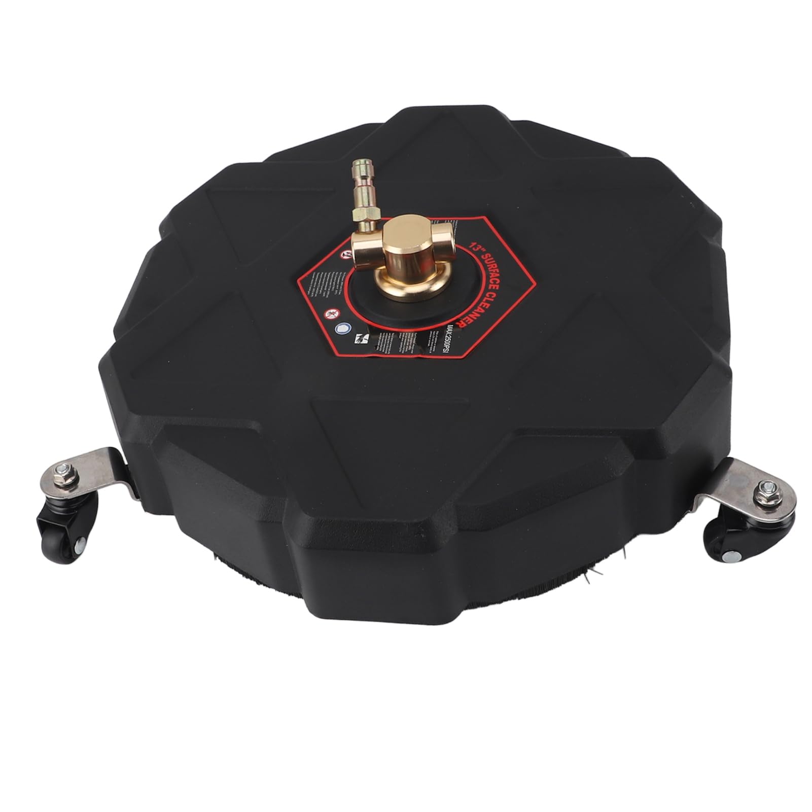 Fafeicy Limpiador de Superficies a Presión de 2500 PSI Lavadora de Superficies a Presión de Acero Inoxidable de 13 Pulgadas con 2 Varillas de Extensión 1 4 Ruedas de Enchufe Rápido para Pavimento de