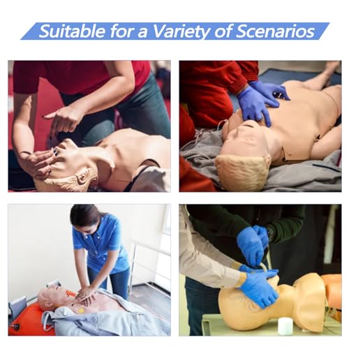 Image of Medical Mannequin for Training, CPR Human Manikins Patient Care Nursing Medical Manikin Nurse Skills Wound Demonstration with 3 Muscle Module for Nursing Training Teaching and Practice (Full)