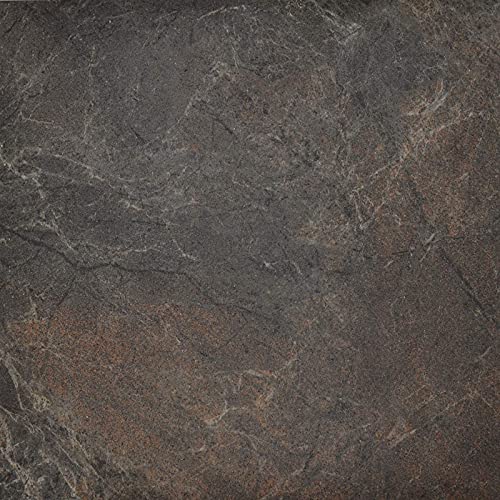 auxua Peel and Stick Floor Tile Dark Brown Marble Vinyl Flooring 12"x12" Durable Waterproof Non-Slip Granite Vinyl Tiles Self Adhesive Removable for Kitchen Living Room Bedroom Bathroom 24 Pcs