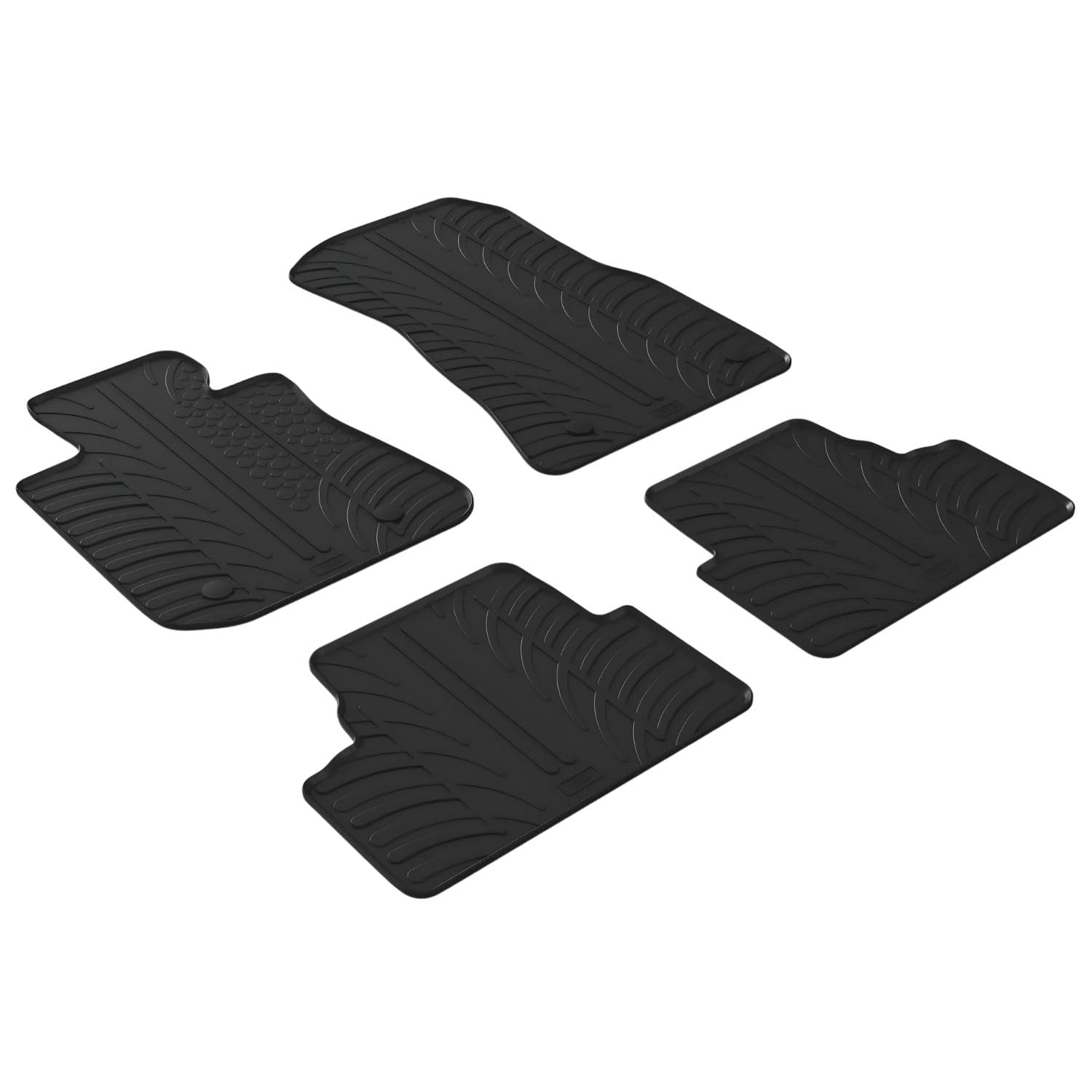 GLEDRING Gummimatten – BMW i4 (G26) 2021- – 4-teiliges Set mit Montageclips