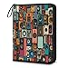 Kuquteed Colorful Speakers Trading Card Binder 9 Pocket 900 Cards Holder Collector Album with 50 Removable Sleeves Toys Gifts for Boys Girls Musical Instruments Game Sports Cards