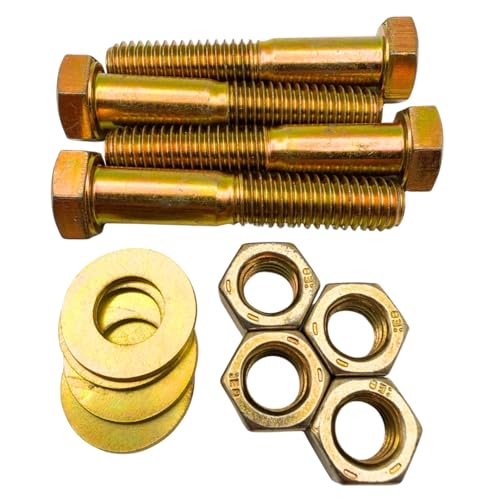 Pernos hexagonales para reparación de maquinaria pesada pack de 4 tornillos de 2 pulgadas SAE