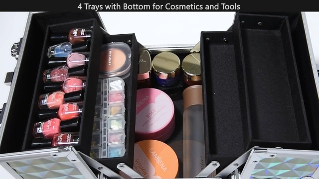 Amazon.com : FRENESSA RENESSA Makeup Train Case Portable Makeup