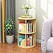 Librerías 360o Estantería Giratoria,Giratoria Madera Maciza Estantería Rinconera,Piso De Pie Estantes De Almacenamiento Unidad De Visualización Para Casa Oficina Salón Niño's Habit-2 tercero 39x39x74c