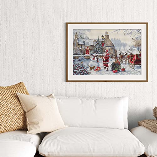 Luca-S Quality For Everyone BU5011 Cross Stitch Kit Luca-S Gold - Santa'S Cottage thumb #8