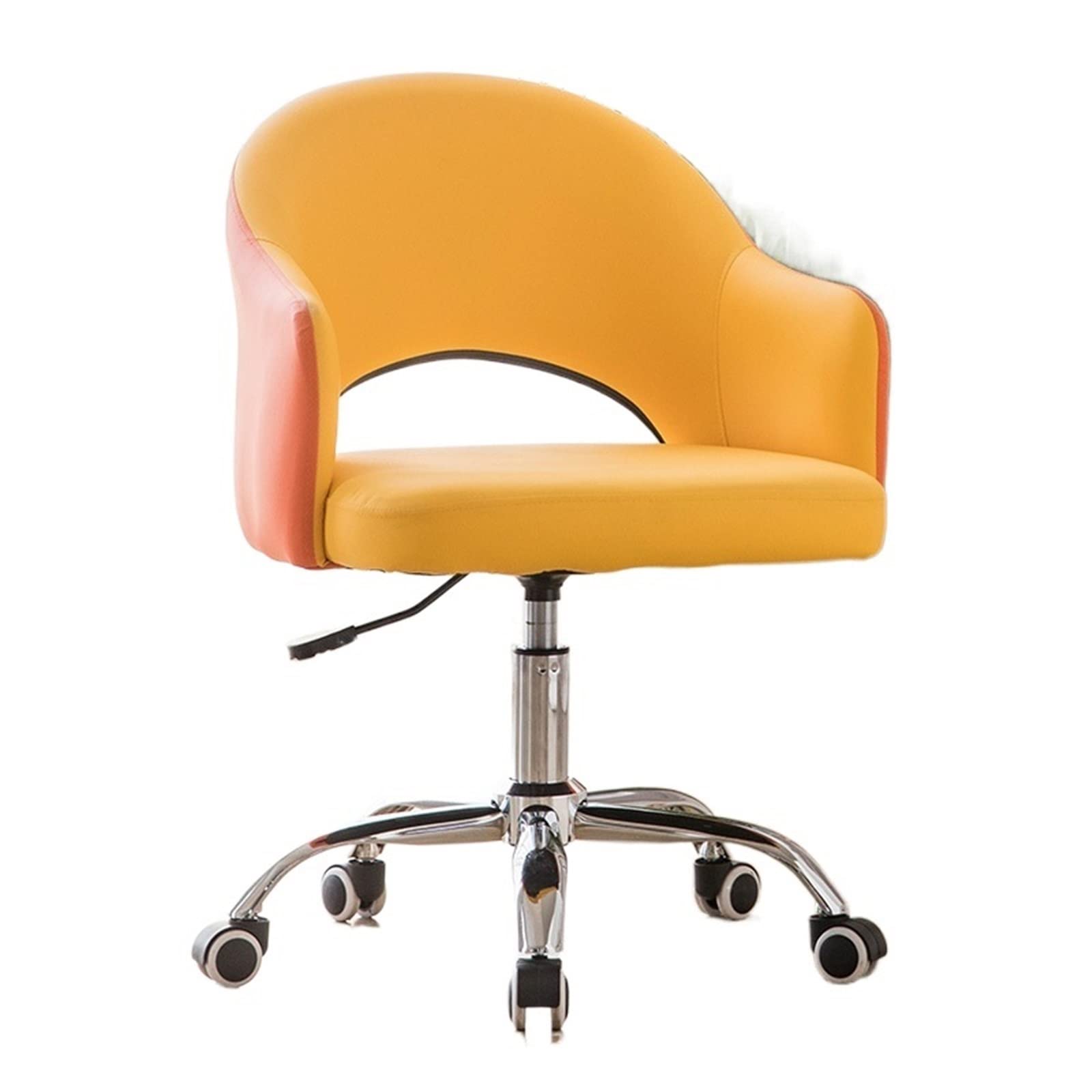 SKYRRAVideo Game Chairs Household Comfortable Swivel Computer Chair Simple Office Leather Armchair Rotatable Living Room Make Up Sofa Stool(2)