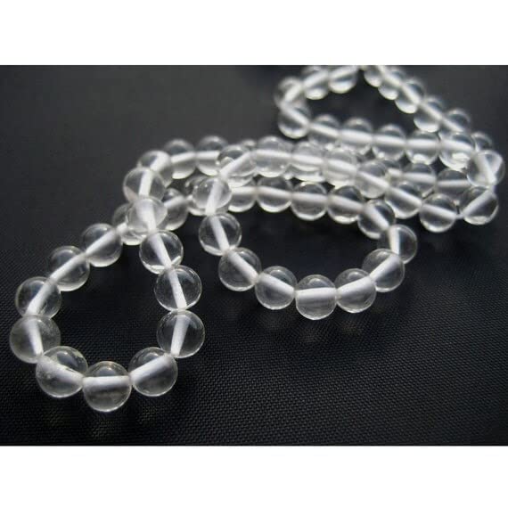 Quartz crystal rondelles perles minérales blanches 15 pouces