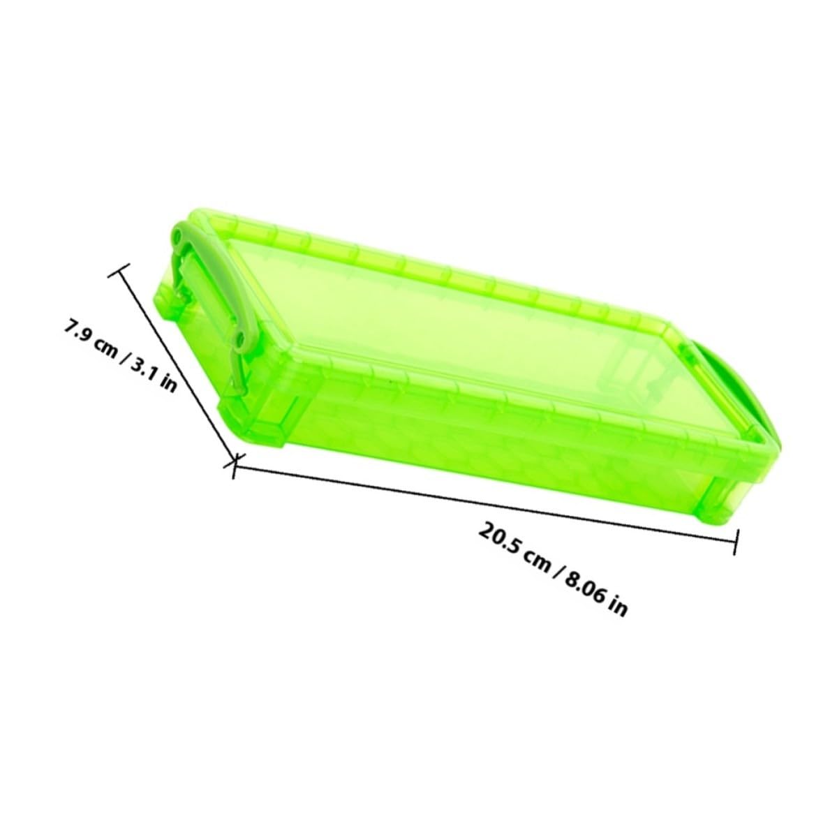 Boîte à Crayons en Plastique Colorée 8pcs, Grosse Capacité, Présent Rentrée