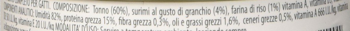 Petreet Natura Tonno Rosa con Surimi Granchio - Confez. da 48 Pezzi x 70 gr