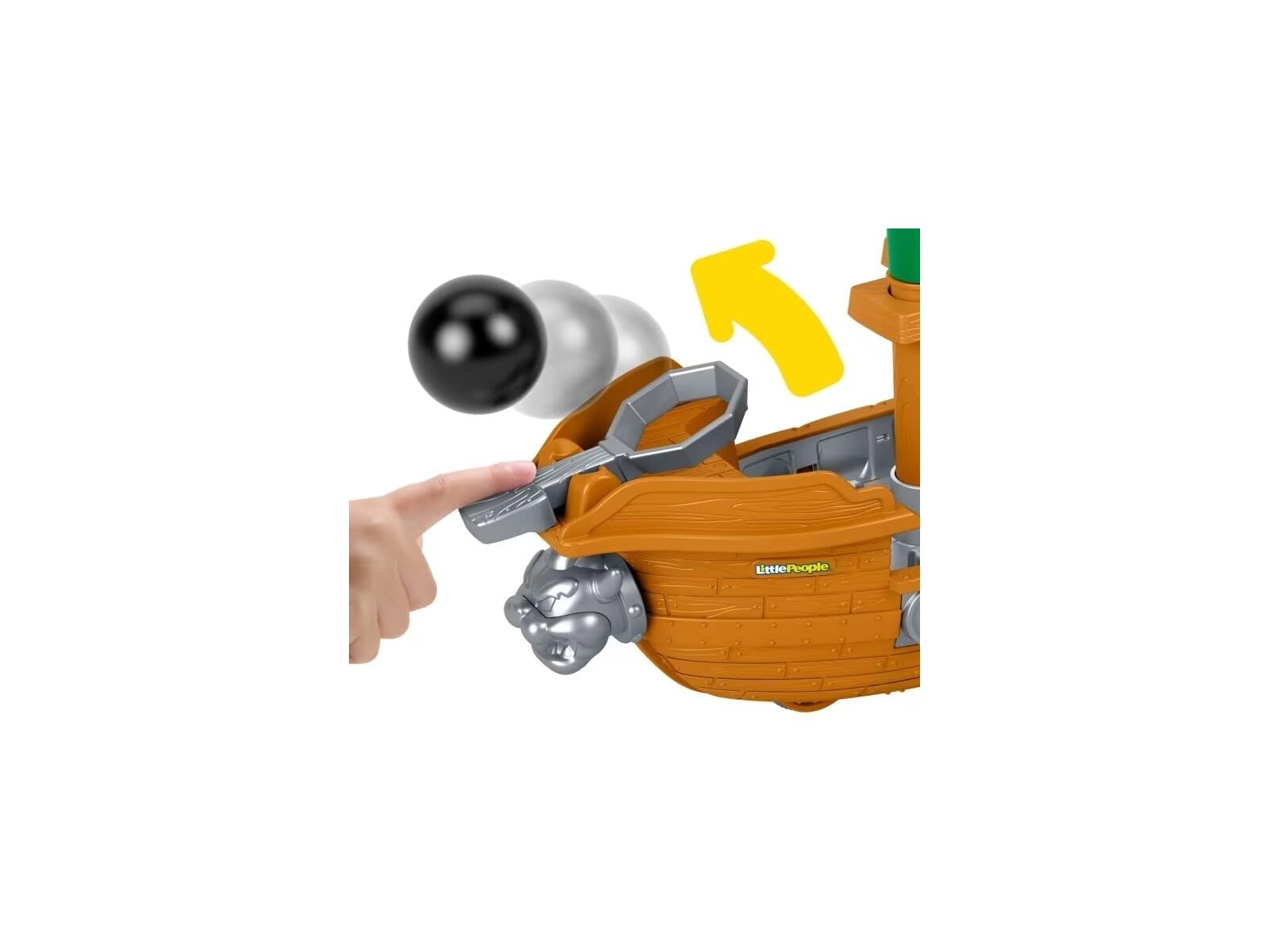 Fisher-Price Little People My Mario Juguete para niños pequeños, Conjunto de Juego de Barco de Bowser con Figura para niños y niñas en Edad Preescolar, a Partir de 18 Meses, JHG62 — view 5