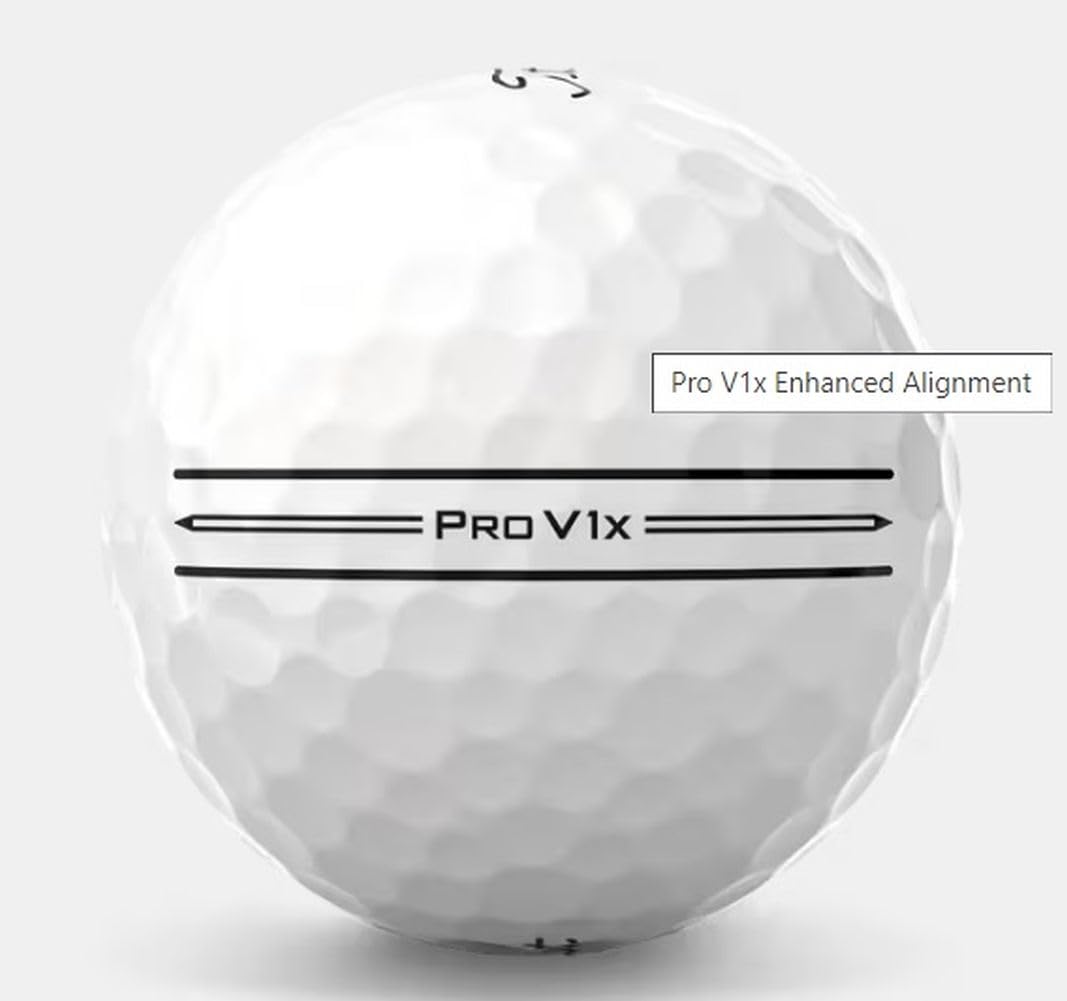 Titleist Pro V1x Golf Balls (White, 3pk, Enhanced Alignment) 1 Sleeve 2023