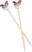 Vista 1 de Vencer Bamboo Knitting Needle Set,10-inch Length for Handmade DIY Knitting Projects,Size US 10(6mm),Dog,Set of 2,VAY-007