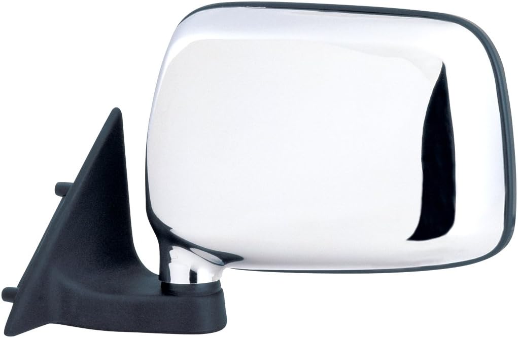 Fit System Driver Side Mirror for Mazda Pick-Up, Chrome, Foldaway, Manual