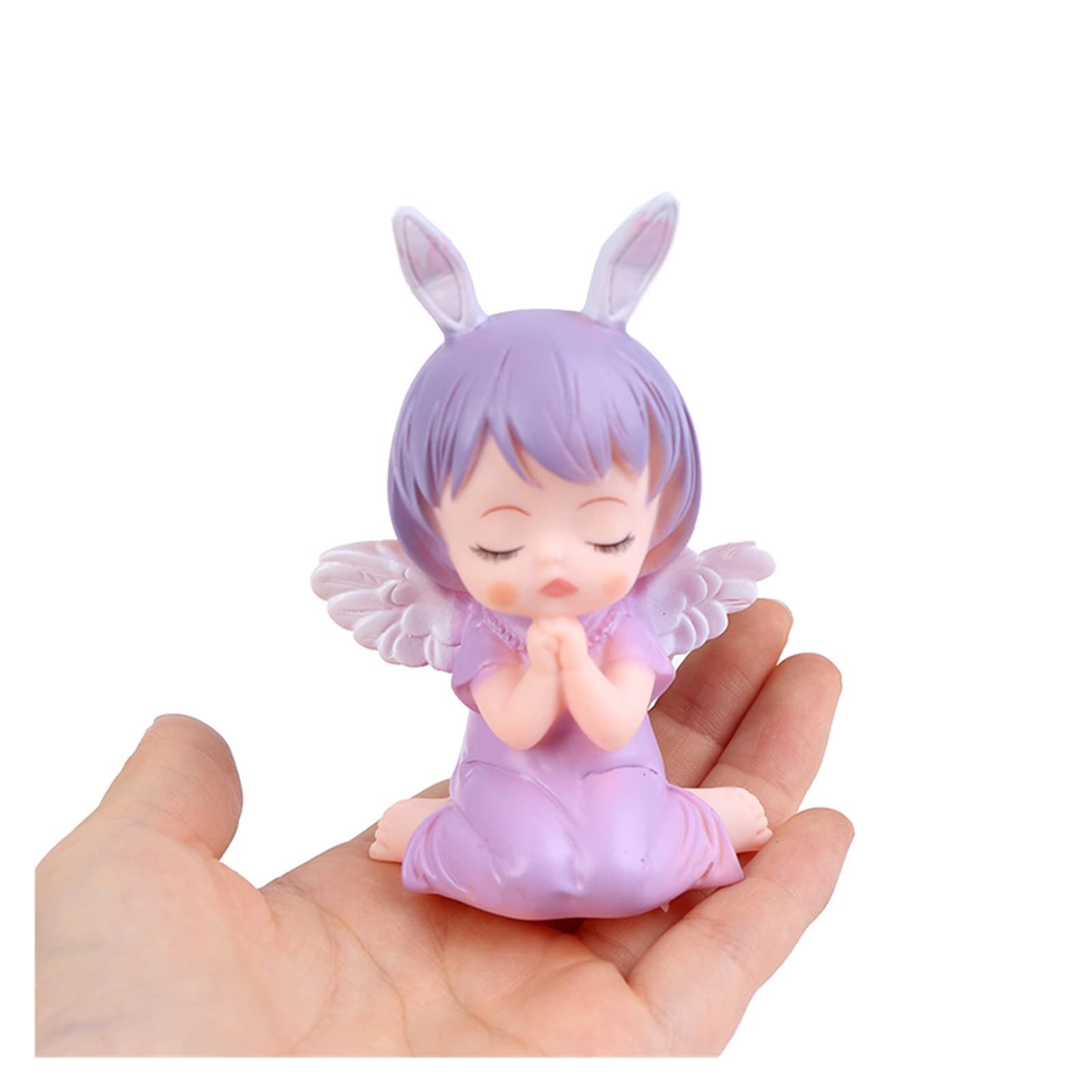 Décoration de gâteau en forme d'ange Kawaii mignon (couleur : bleu)