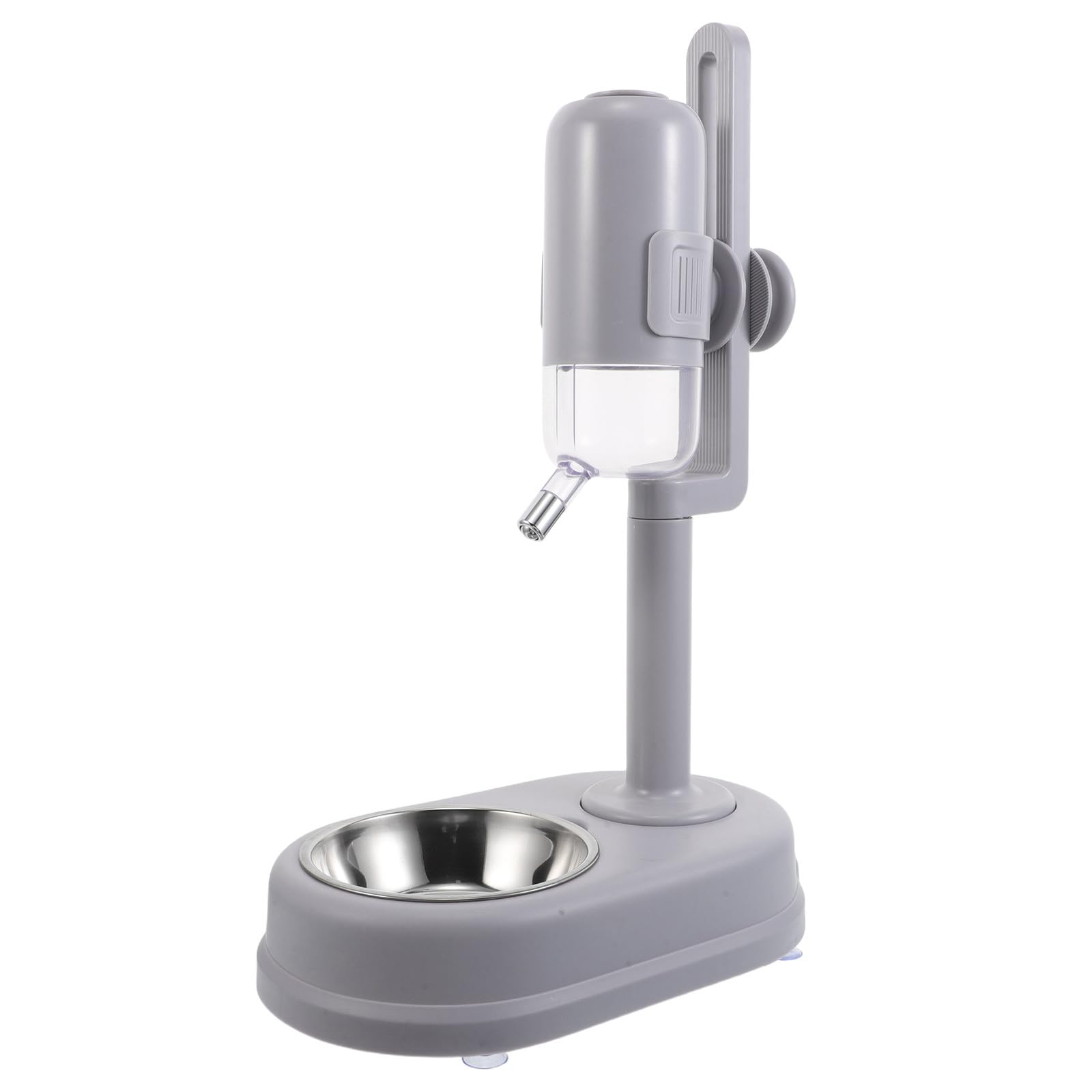 Pet Feeding Station Automatic Water Dispenser and Food Bowl Stainless Steel Double-Layer Hanging Cage Style for Dogs and Cats Puppy Feeder