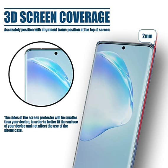 Image of Premium Tempered Glass Design for Vivo X70 Pro Plus Advanced Border Less Full Edge to Edge 3D Curved UV Screen Protector and Easy Installation Kit (Pack of 1)- By Blackwik