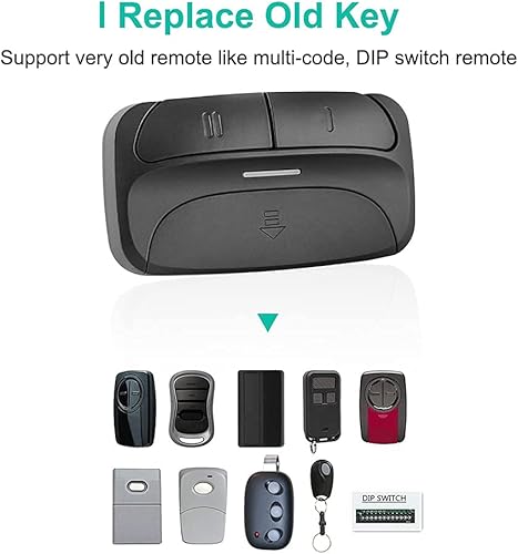 Miniatura 10 de Abridor de puerta de garaje universal con teclado sin llave, controla hasta 2 puertas, funciona con Chamberlain, LiftMaster, Craftsman, Genie y más