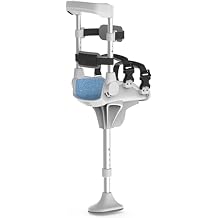 Walking Aids Pain Free Knee Crutch - Hands Free Crutch for Disability Elderly Injury Ankle Fracture - Adjustable Height Single Leg Telescopic Walker Mobility Support