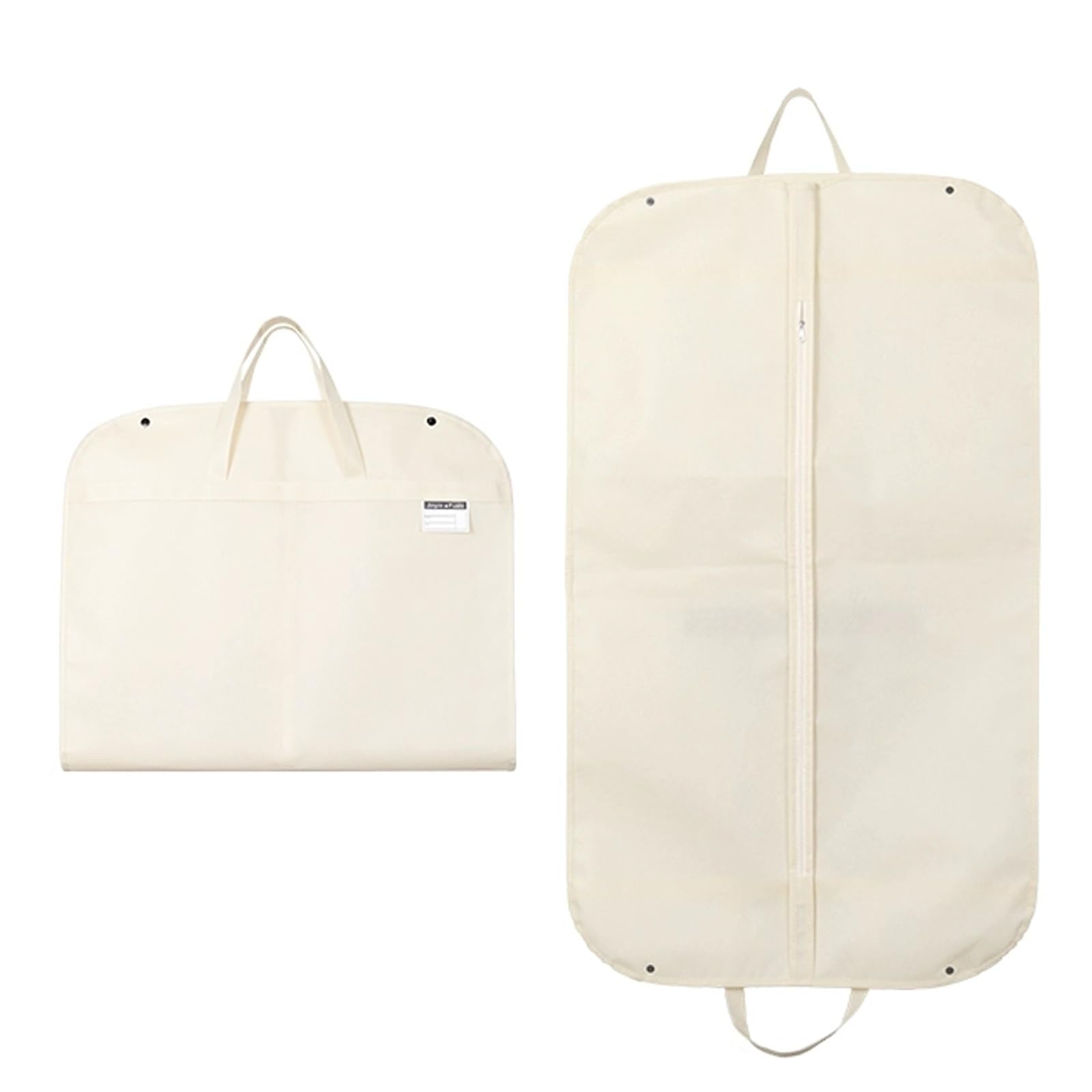 39 Travel Garment Bags - Waterproof Foldable Suit Bag For Business, Non-Woven Fabric, Portable Design - Ideal For Men's Travel(Beige)