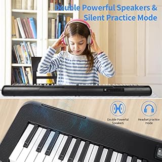 88 Key Piano Keyboard, Semi Weighted Electronic Digital Piano with Music Stand, Power Supply, Sustain Pedal, Bluetooth, Stand, MIDI, for Beginner Professional at Home, Stage