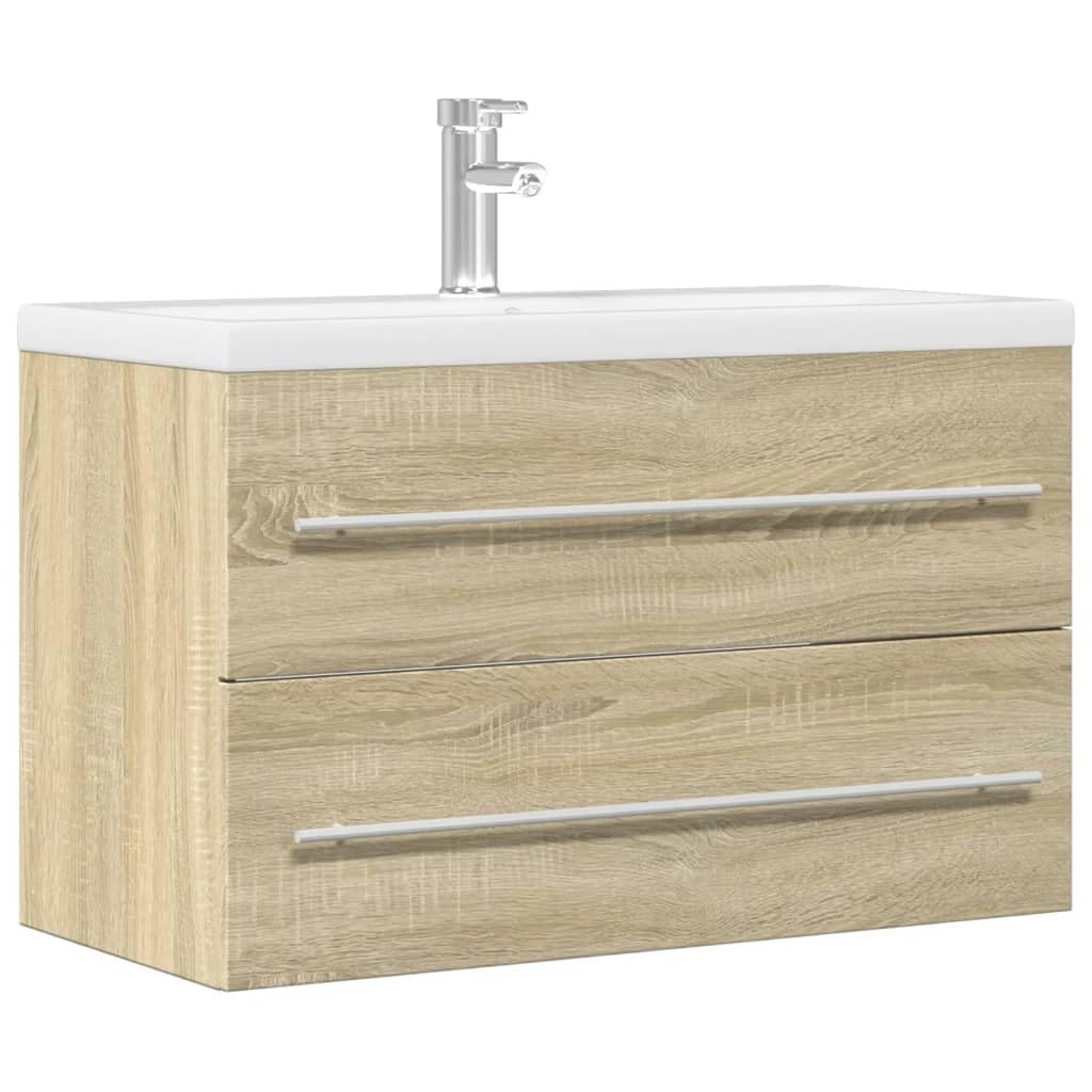 ShGaxin Antyczna drewniana szafka z płyty wiórowej 80x38,5x48 cm, szafka łazienkowa, szafka pod umywalkę, meble łazienkowe, meble umywalkowe - 856227