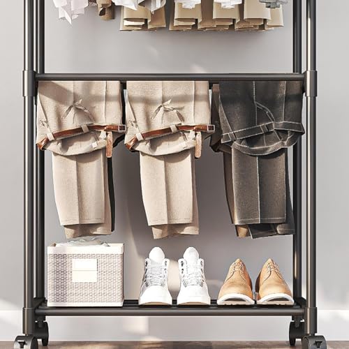 Penderie double barre compacte pour ranger les vêtements lourds et libérer les placards - 4