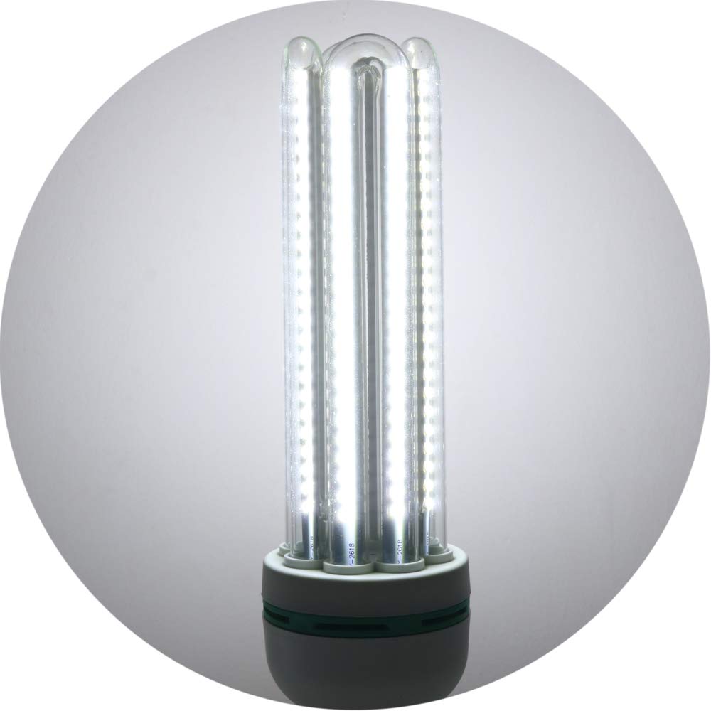 Lot de 5 ampoules LED B5 T3 4U de 36W, culot E27, 3000 lumens et lumière blanche (6000K) (36)