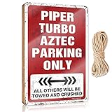 Fall Signs for Front Porch Piper Turbo Aztec Parking Only Wooden Sign Camper Decor Outdoor Signs and Decor(20X30CM)