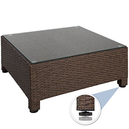 TecTake SET DI MOBILI RATTAN ARREDAMENTO GIARDINO