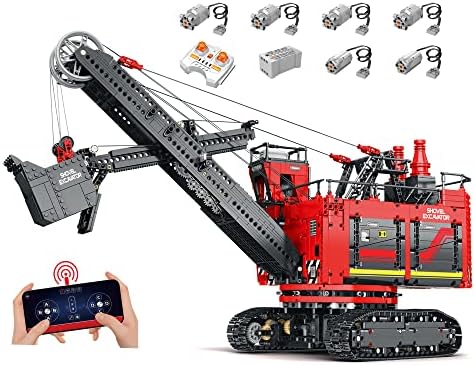Reobrix Technic 22014 Excavator Building Blocks Set, Remote Control Power Shovel, RC Construction Vehicles Building Toy for Teens 14+ and Adults, Compatible with Lego, 2671 PCS