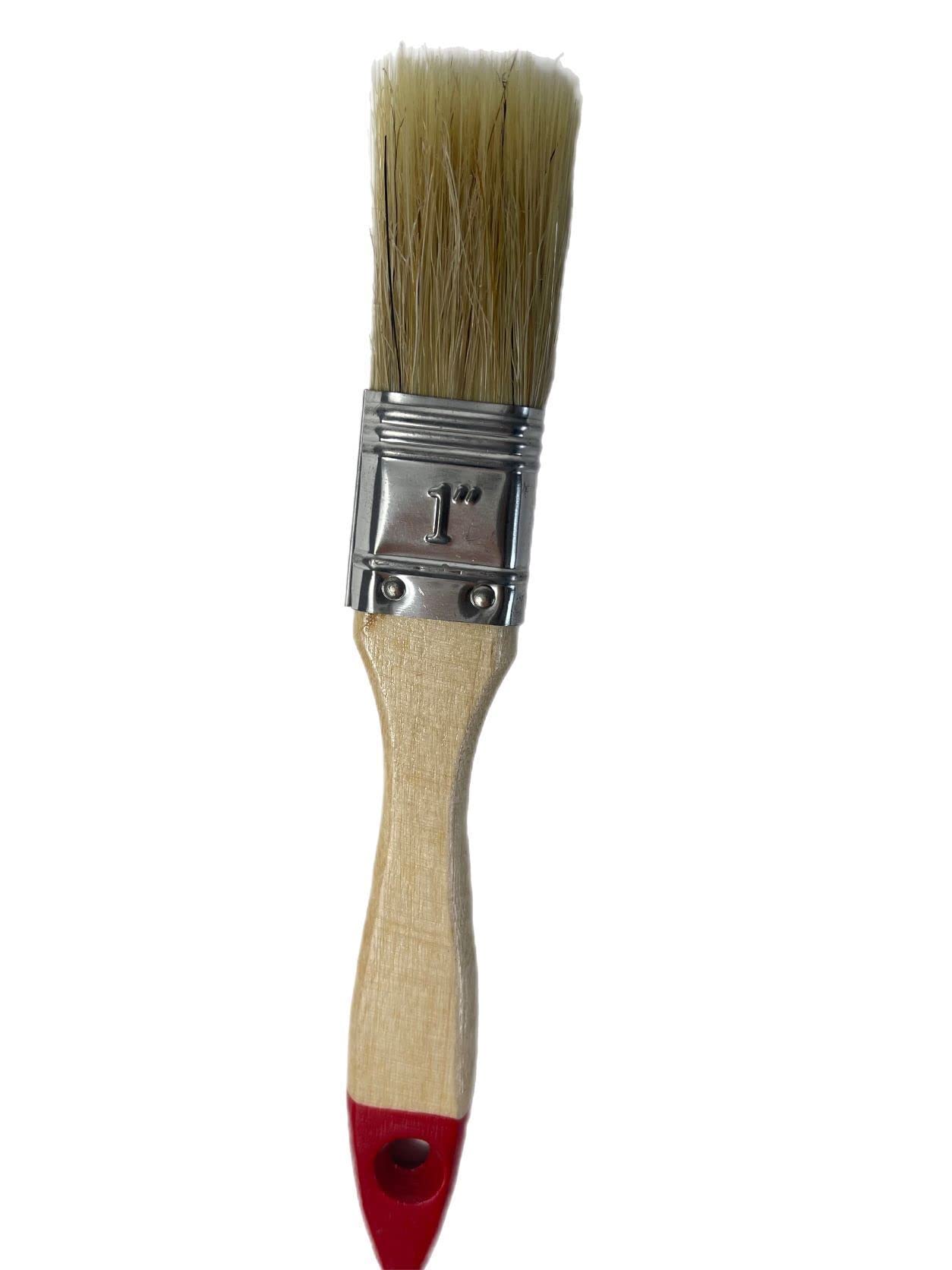 Pincel plano para pintar, 12 unidades, 25 mm, cerdas chinas