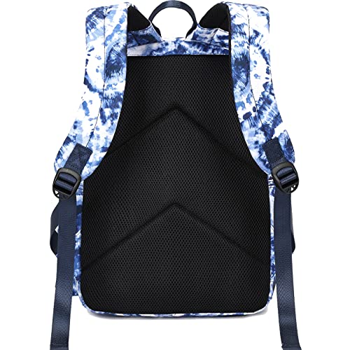 Joyfulife Girls Backpack, Tie Dye Backpack for Girls Kids Bookbags Elementary School Backpack with Lunch Box (Tie Dye Blue) - image 4