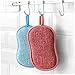 Outanaya 10pcs Dual-Sided Cleaning Sponge Pads for Kitchen Versatile Dishwashing Scrubbers for Easy Gripping and Cleaning