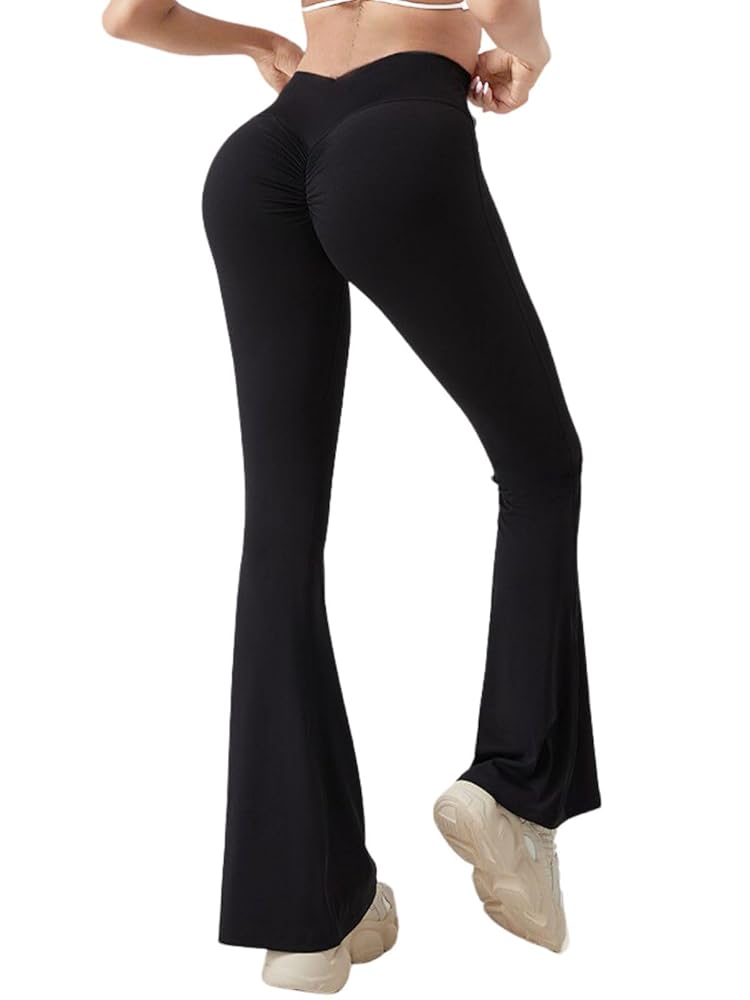 alo yoga 新品/未使用 Sサイズ　ブラック フレアパンツ ヨガレギンス Amazon.co.jp: [VeroMan] フレアパンツ ヨガ ヨガパンツ フレア