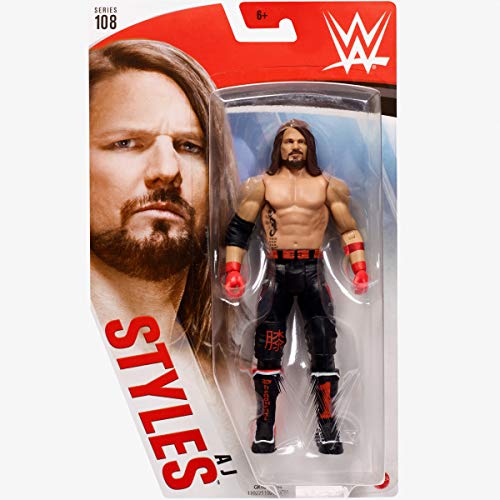 COLLECTOR WWE - Series 108- AJ Style - Action Figure, bring home the action of the WWE - Approx 6"