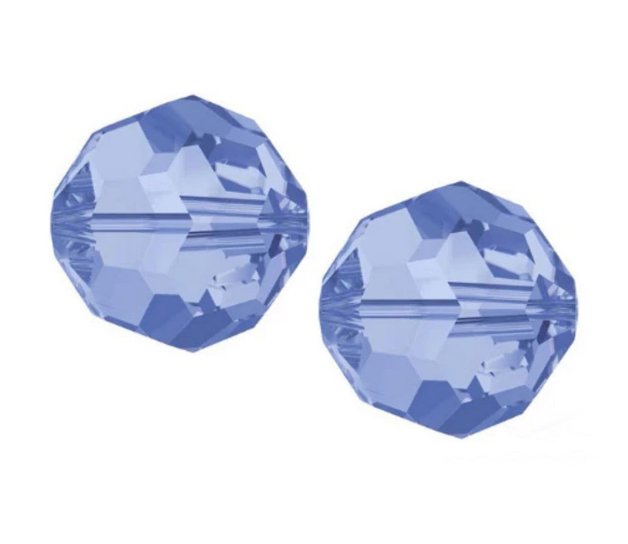 100 4mm Adabele Austrian Round Crystal Beads Light Sapphire Alternative For Swarovski Preciosa Crystalized 5000 by Adabele