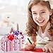 Winlyn 48 Set Valentine's Day Treat Boxes Hearts Prints Boxes Cookie Boxes Goodie Bag Party Favor Boxes Container Candy Box with Heart Tags Bulk for Kids Girls School Classroom Supplies