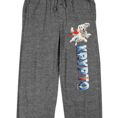 Bioworld Superman 2025 Krypto Men's Graphite Sleep Pajama Pants2