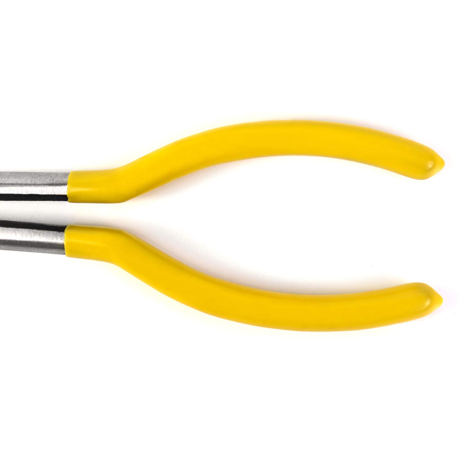 QWORK Pinze a becchi lunghi, Pinze a becco, con impugnatura antiscivolo per la riparazione di piccoli spazi, 280mm / 11"