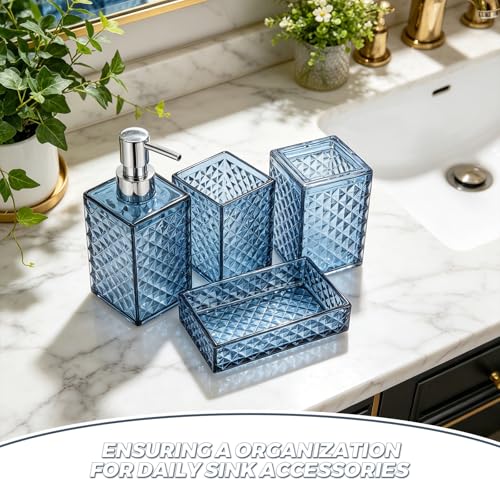 Juego de baño PRETYZOOM estilo bohemio para decorar encimeras y organizar aseos pequeños 4