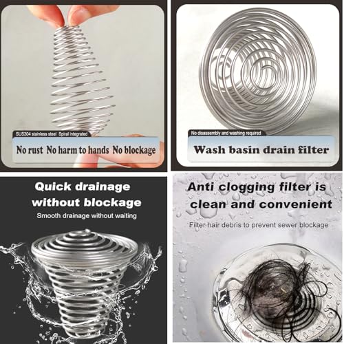 Colador de acero inoxidable para desagüe, 2 unidades miniatura 4